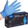 Blue Heavy Duty Strong Disposable Nitrile Examination Gloves Medical- Food – Mechanical – Industrial – Hair & Beauty – Janitorial – Powder free – Latex Free (Box of 100 gloves)